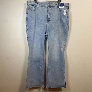 Old Navy Womens Size 22 Higher High-Rise Flare Jeans Light Wash Denim
